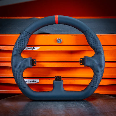Asetek Racing Closed D Black Leather Rim