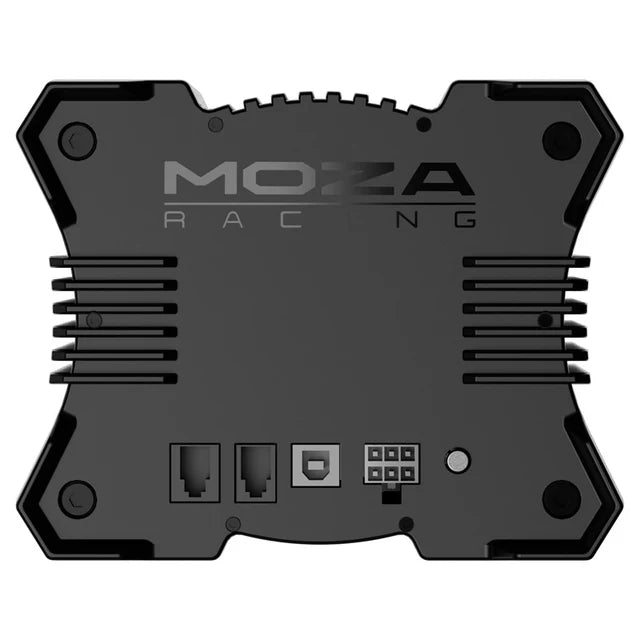 MOZA R9 V2 Direct Drive Wheelbase – front og sidevisning | MySimShop