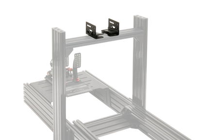Asetek Racing Wheelbase Mount med tilt til simracer, monteret til racerkøretøj, til Asetek Racing simracerudstyr.