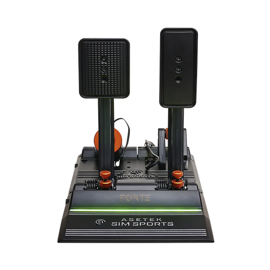 Asetek Racing Forte Pedal Set – frontvisning bremse og gas | MySimShop