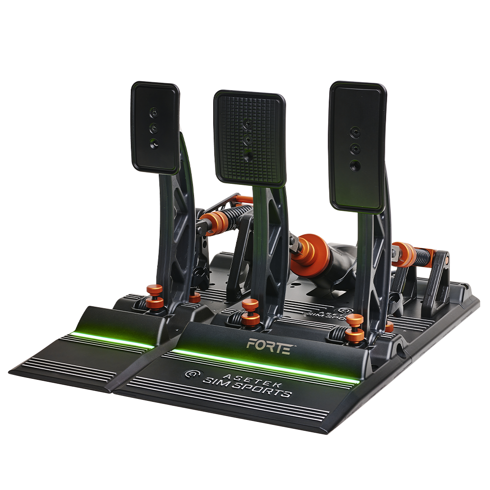Asetek Simsports Forte® Sim Racing Pedale Bremse &amp; Gas