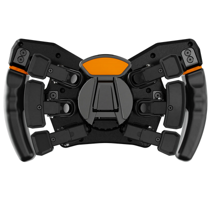 Asetek Racing magnetiske input-pedaler til rat, rustfri stål, med sort gummibelægning til simracing spil.