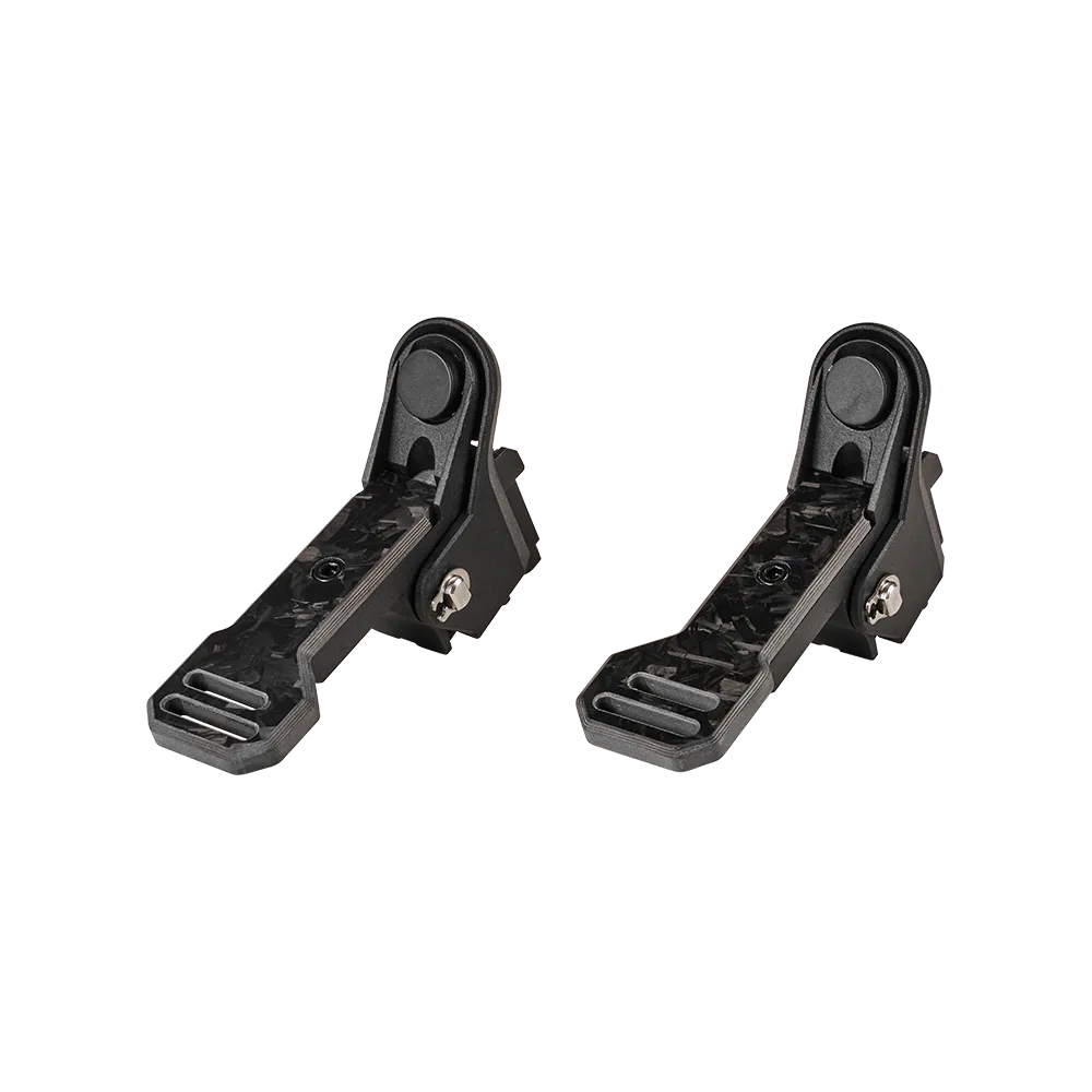 Asetek Racing karbon gearskifteknapper til rat, magnetiske inputpaddles, venstre side uden baggrund.