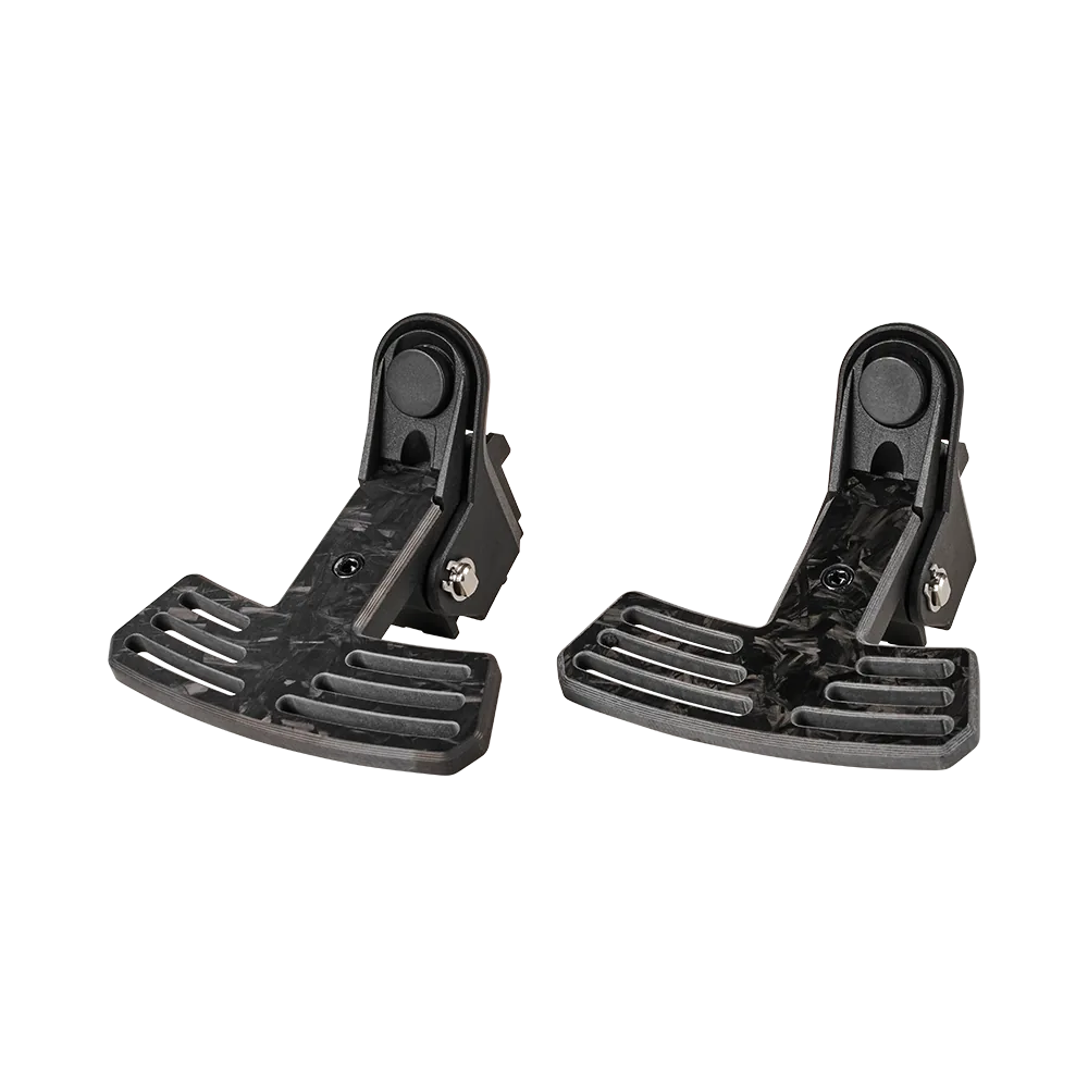 Asetek Racing kulrattilbehør med carbonskiftere til venstre, racerbilstil, letvægt og sporty design.