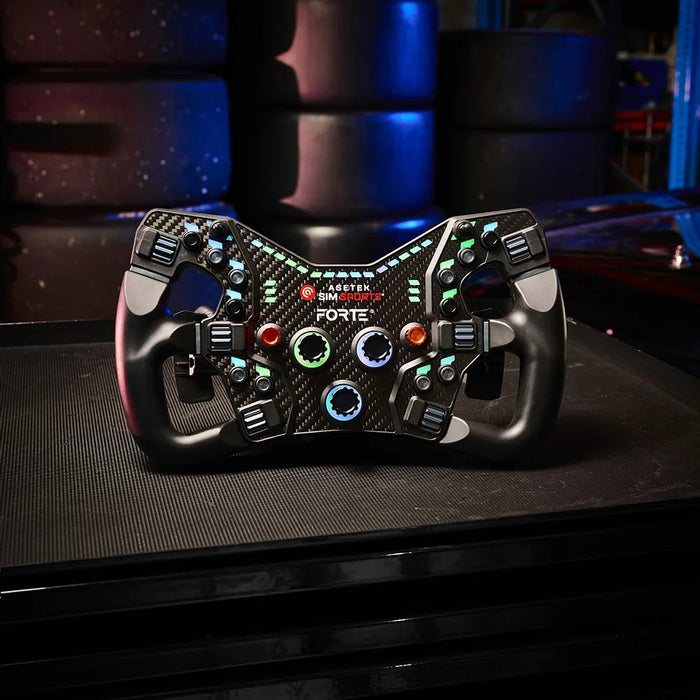 Asetek Racing Forte Formula Button Box (B/G/O) – montering detalje | MySimShop