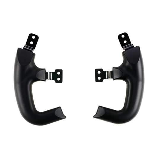 Asetek Racing LMP styrhåndtag til racerkonfiguration, sort håndtag med ergonomisk form for simracing.