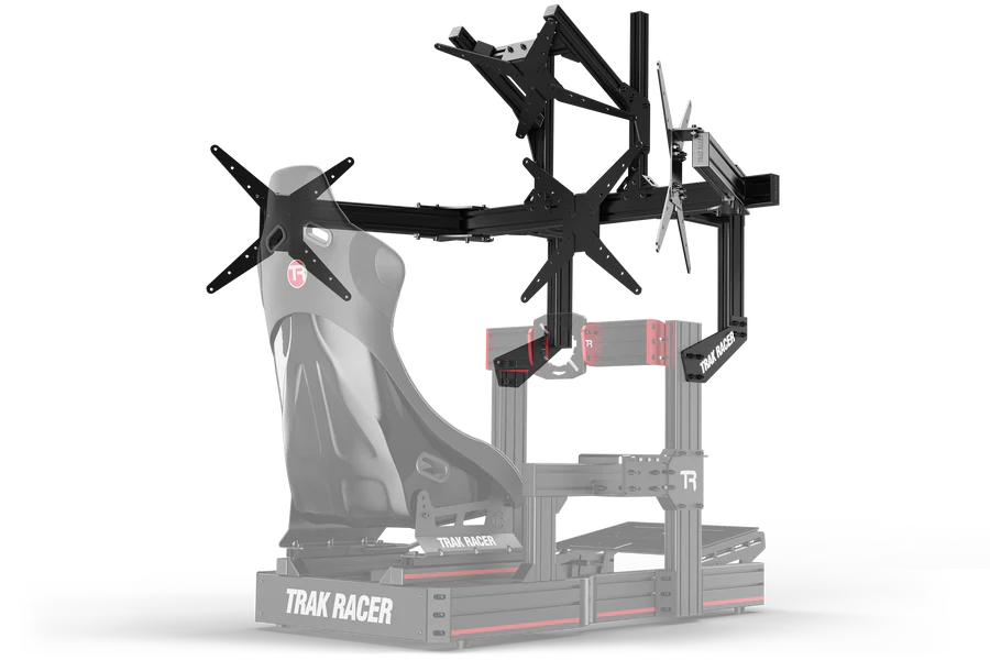 TrakRacer Großer, am Cockpit montierter Quad-Monitorständer