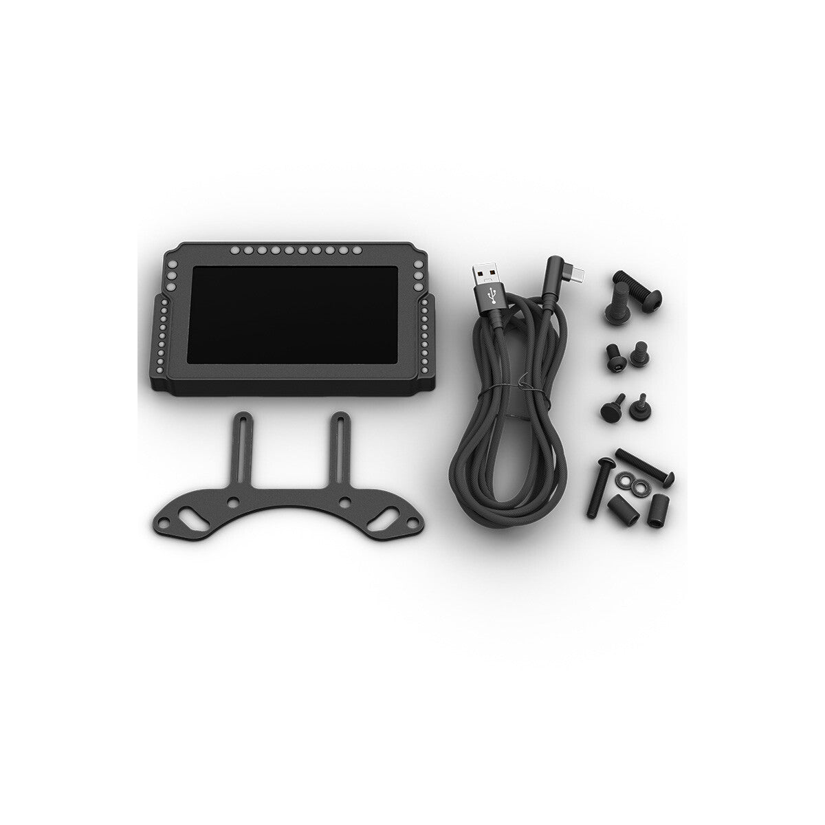 SimXPro AlphaTecRacing GT3 V2 touchscreen dashboard med digitale instrumenter og racingfunktioner.